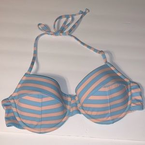 J. Crew Striped Bikini Top 36C